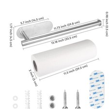 Kitchen Roll Holder, Silver or