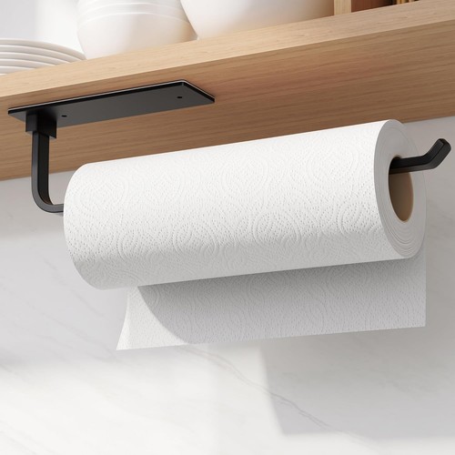 Black kitchen roll holder - black,