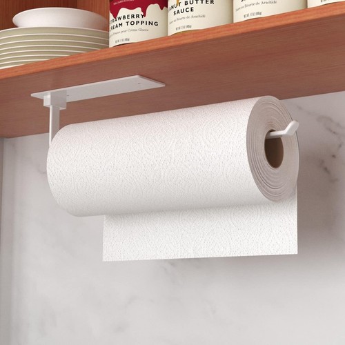 White kitchen roll - kitchen, holder