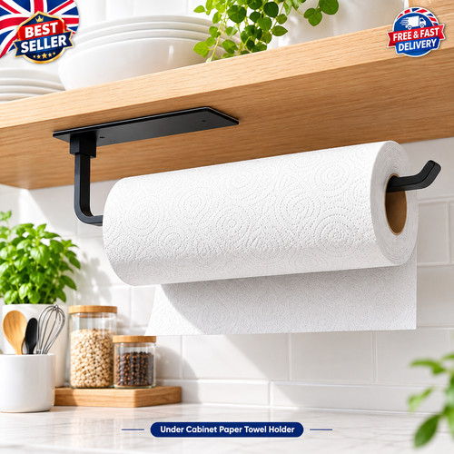 Black kitchen roll holder - roll,