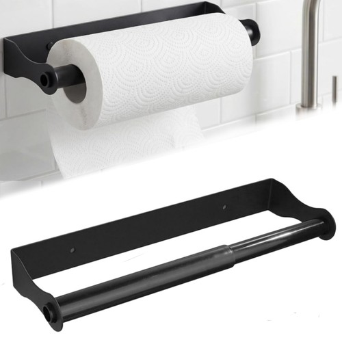 Black kitchen roll holder - kitchen,